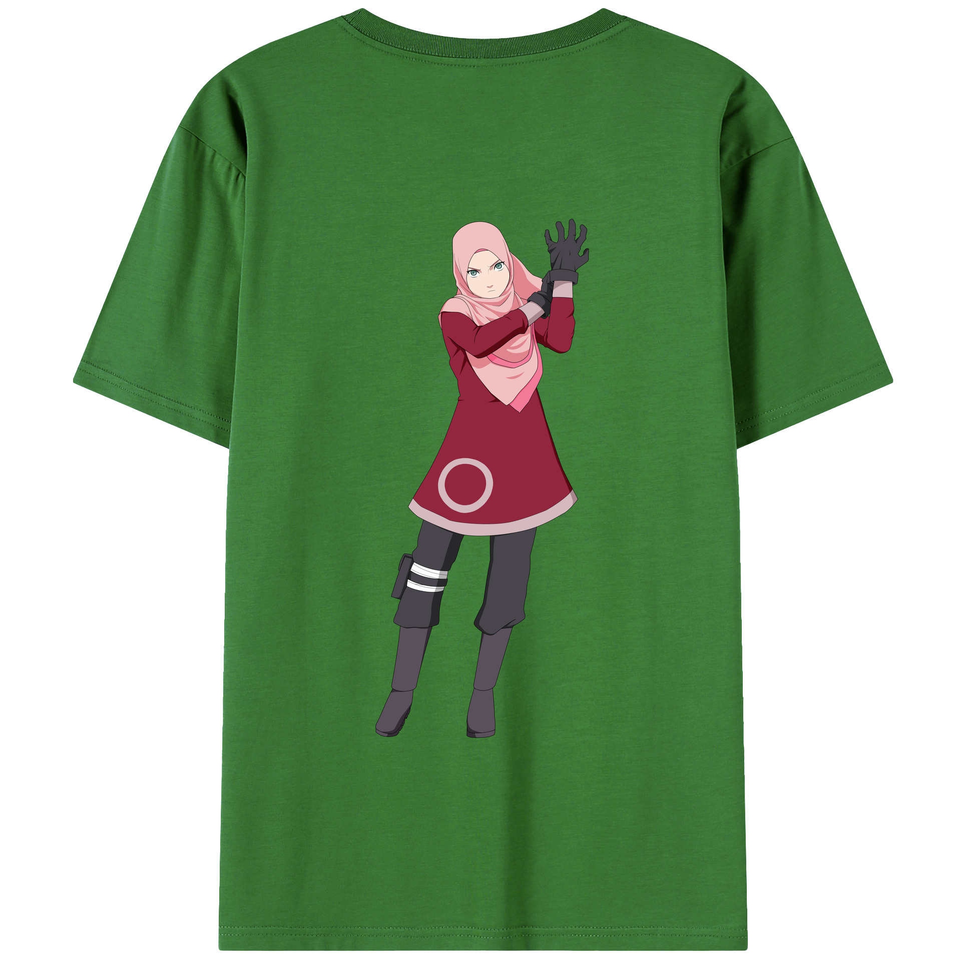 （画像用） NARUTO -ナルト- 春野サクラ Haruno Sakura レディース半袖Tシャツ(バックプリント)